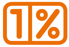 1 %